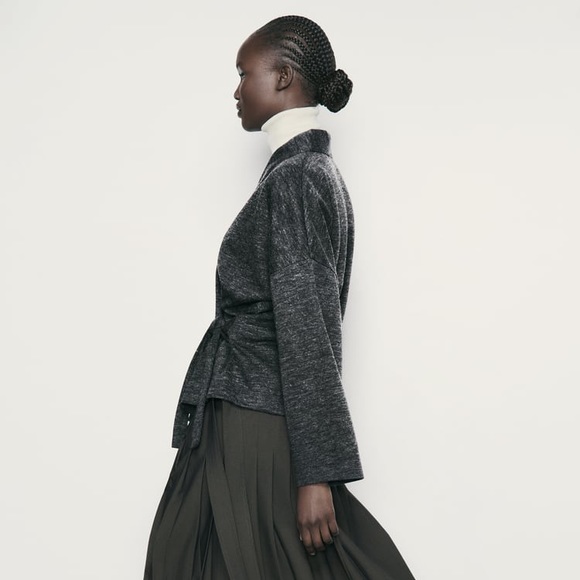 ZARA SOFT WRAP KIMONO - Picture 5 of 9